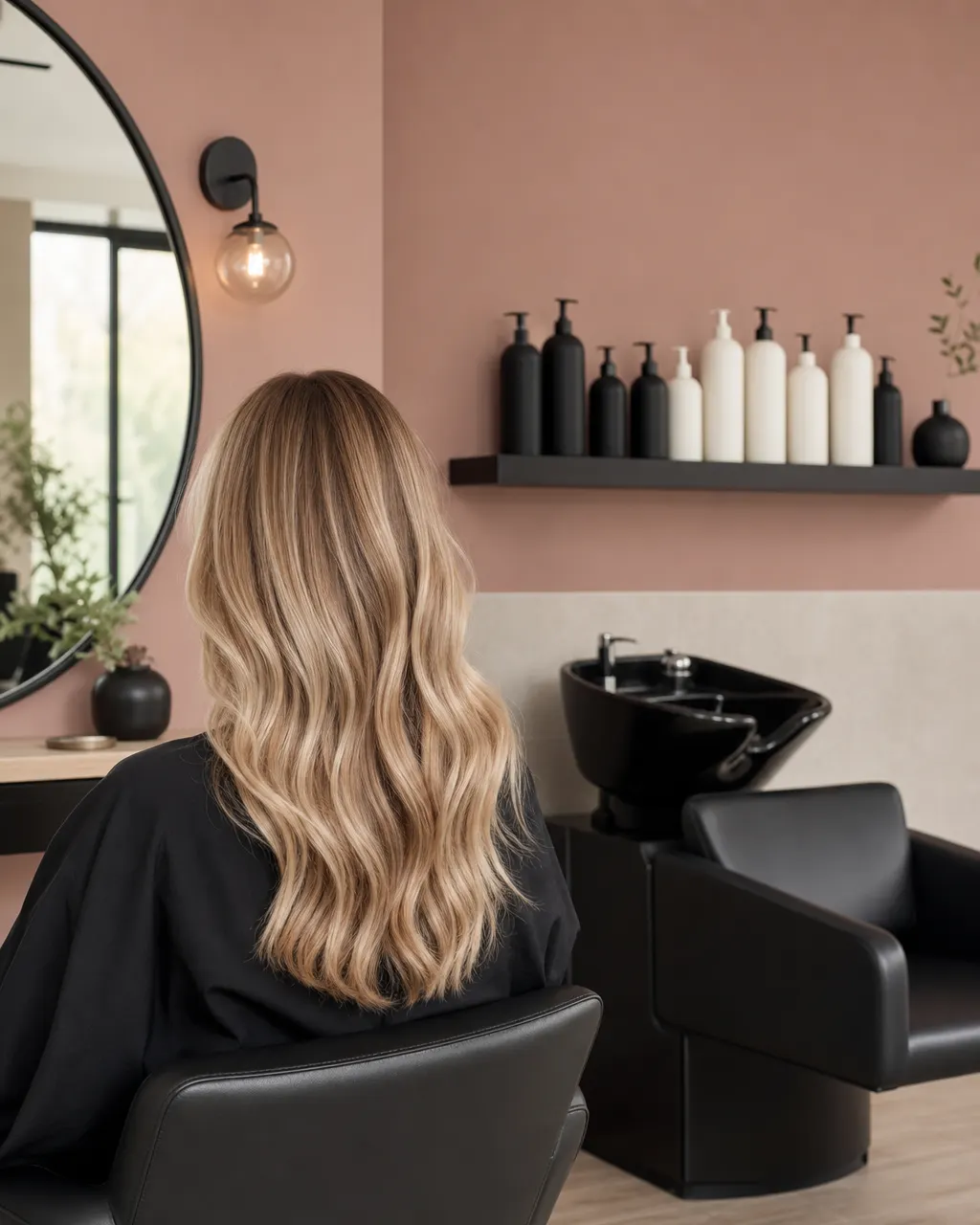 Salongens produkthylla